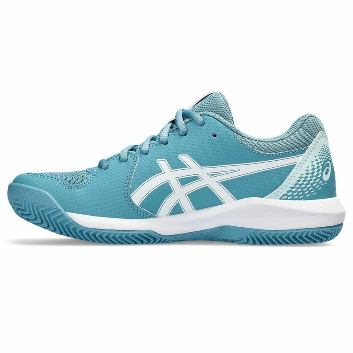 Sapatos de tênis femininos Asics Gel-Dedicate 8 Clay Claro Azul-2