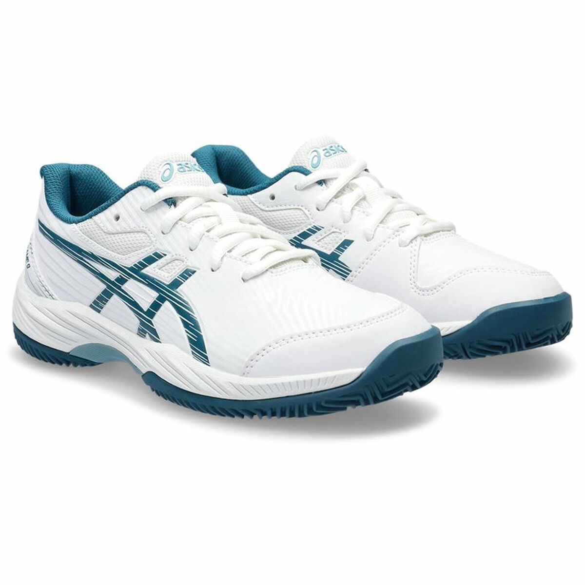 Sapatos de tênis para crianças Asics Gel-Game 9 Gs Branco-7