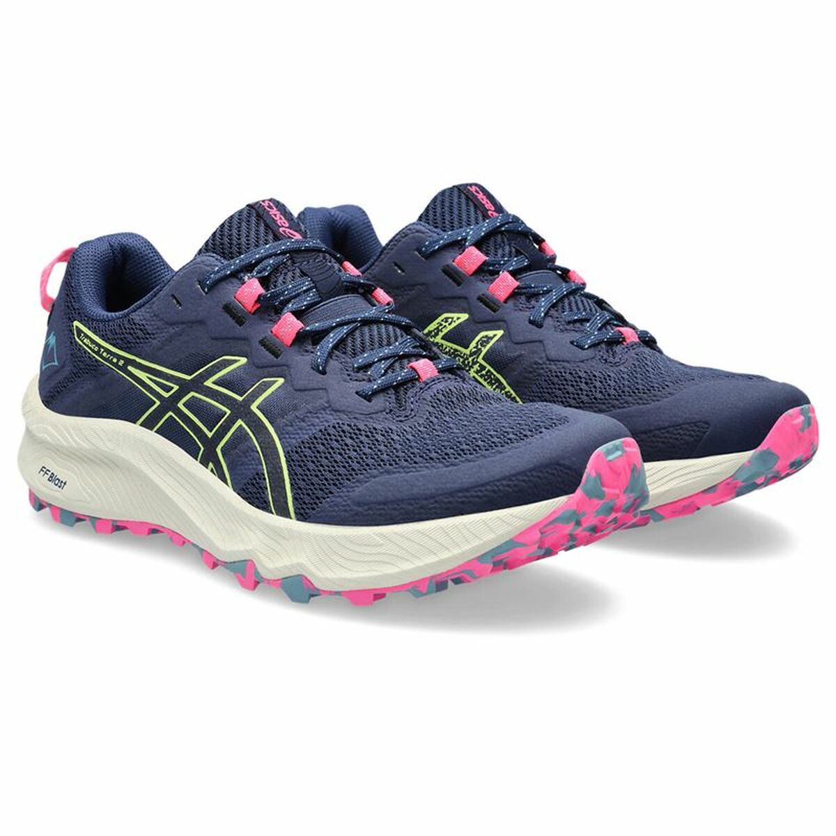 Running sneakers for adults Asics Trabuco Terra 2 Mountain Woman Blue-5