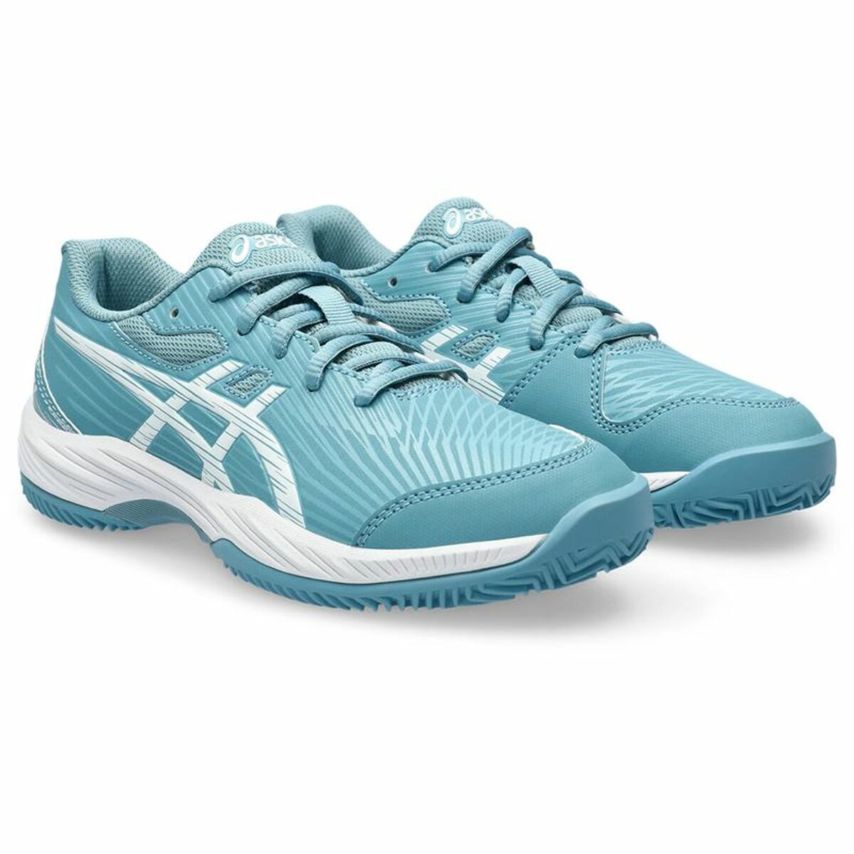 Sapatos de tênis para crianças Asics Gel-Game 9 Gs Clay/Azul claro-7