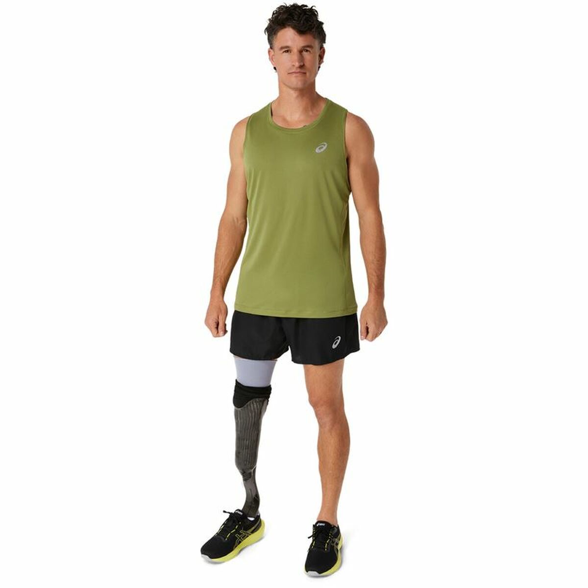 Мужская майка Asics Core Singlet Зеленый-3