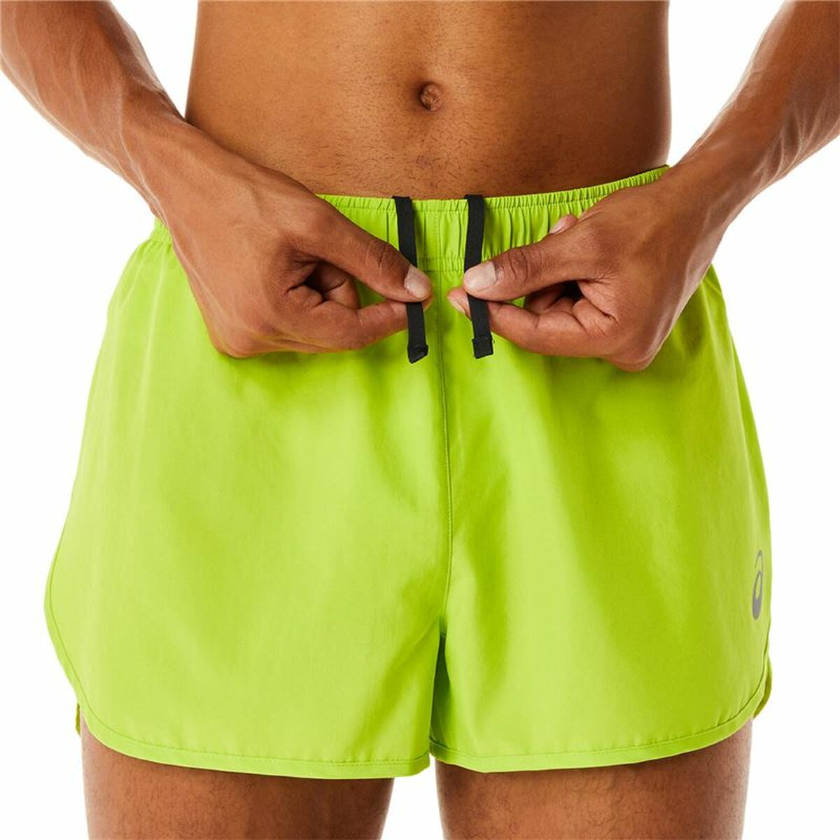 Sporty Men's Shorts Asics Core Split Lime Green-2
