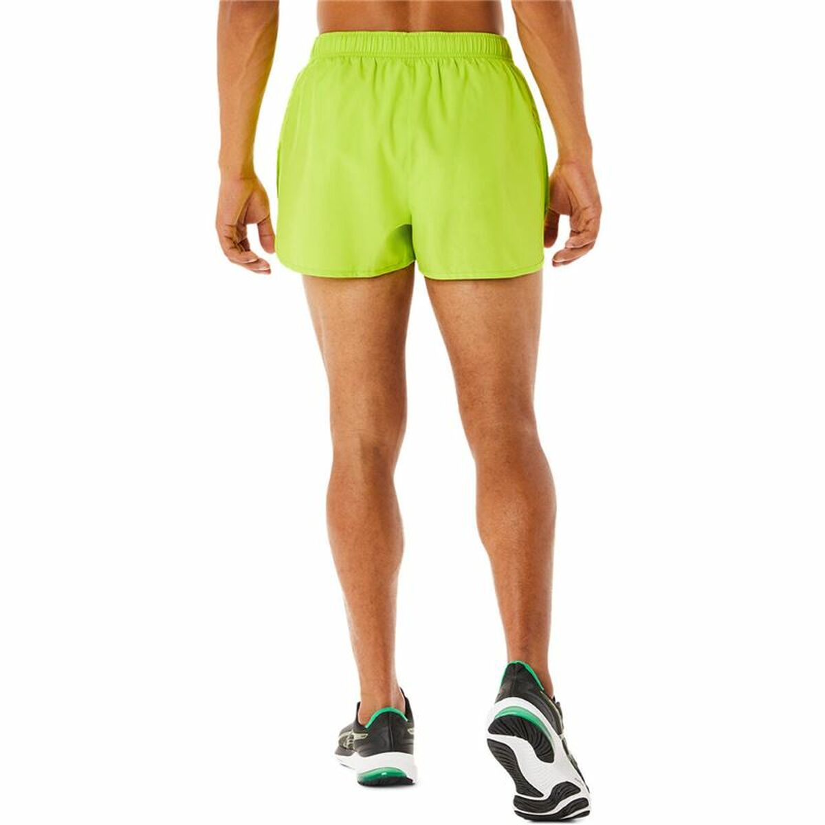 Sporty Men's Shorts Asics Core Split Lime Green-3