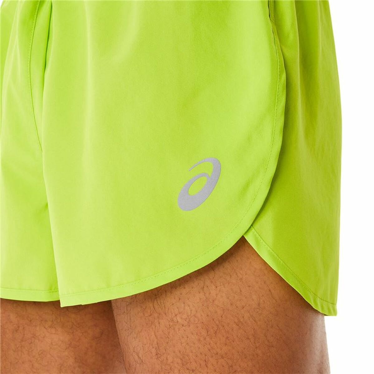 Sporty Men's Shorts Asics Core Split Lime Green-7