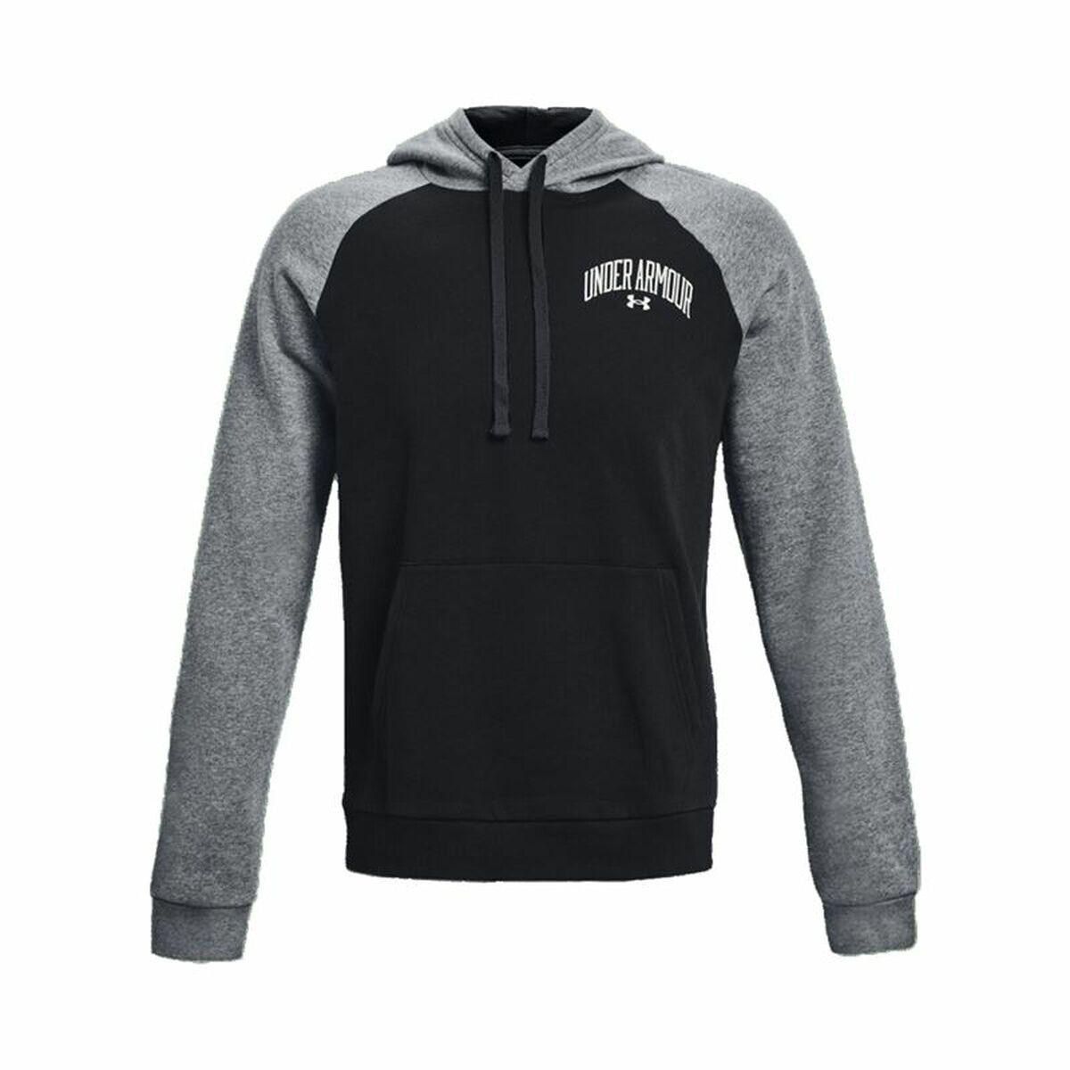 Men's Hoodie Under Armour Wordmark Colorblock Black-5