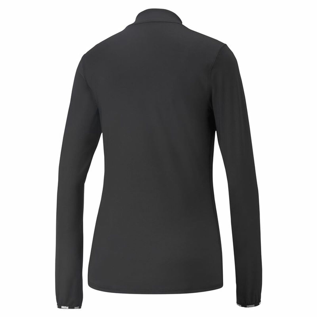 Women's Puma Strong Long Sleeve T-Shirt 1/4 Zip Black-7