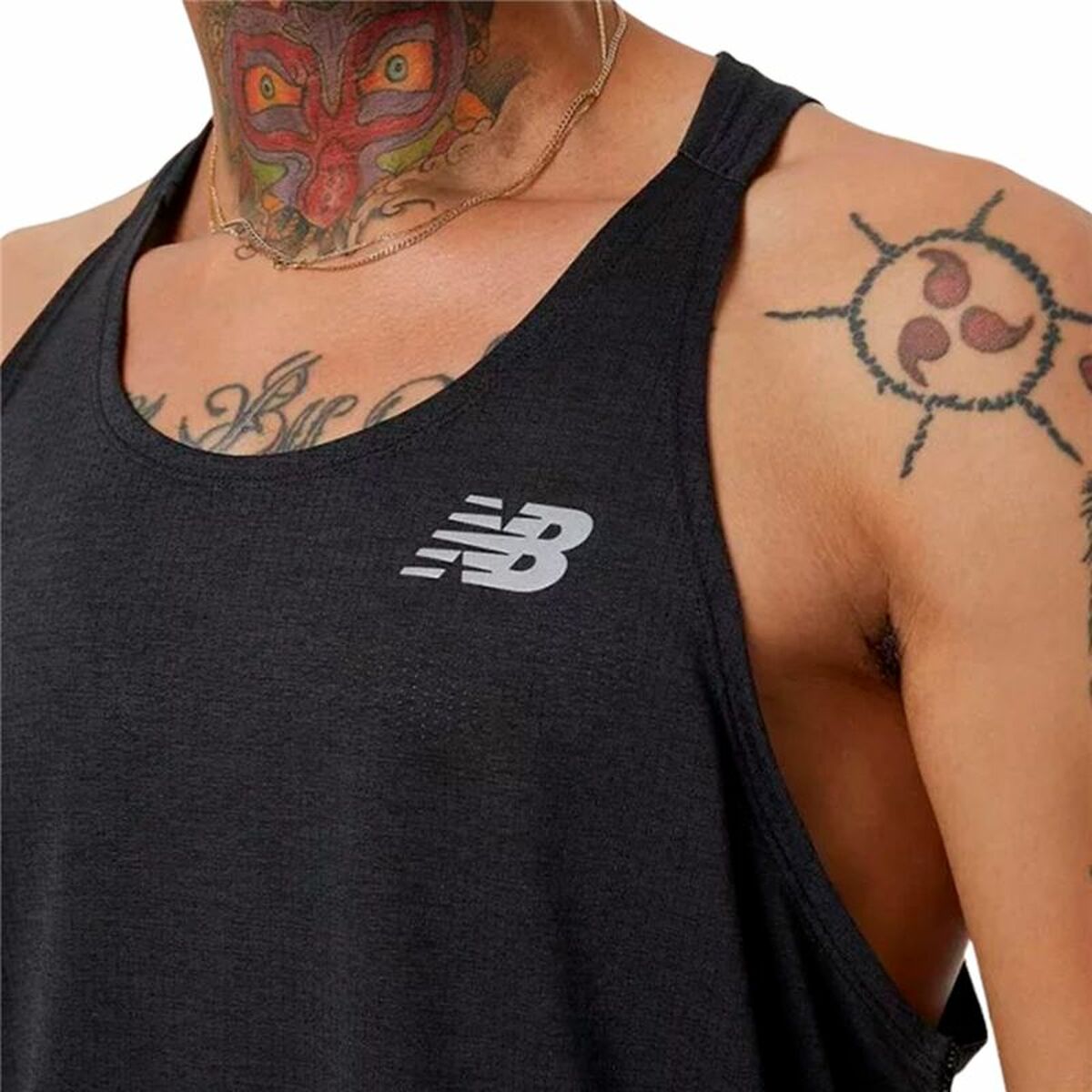 Мужская майка New Balance Impact Run Чёрный-2