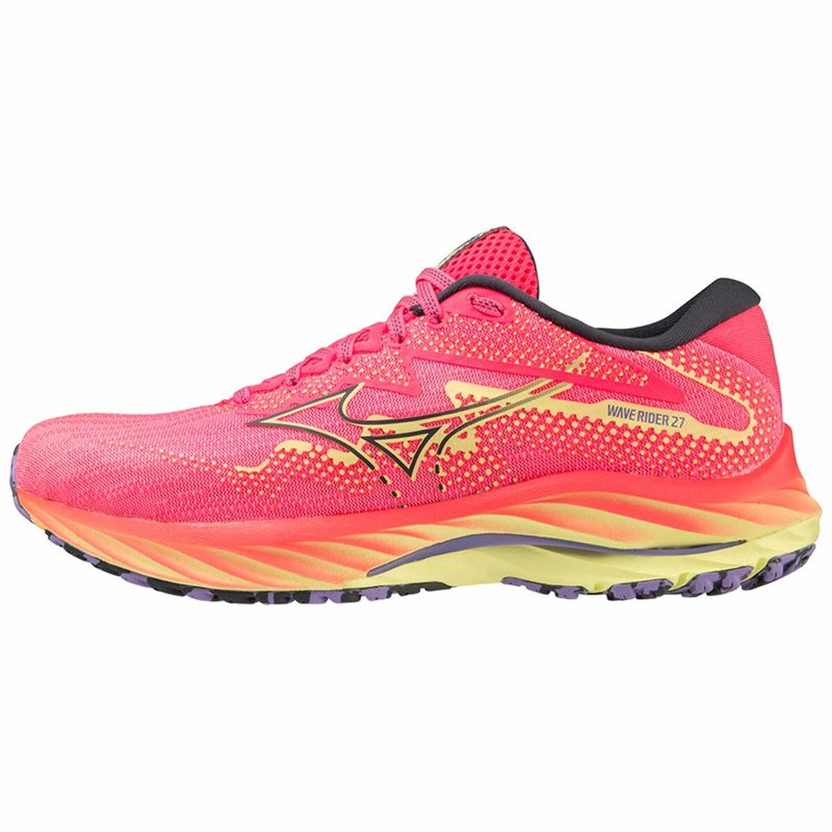 Adult Running Sneakers Mizuno Wave Rider 27 Pink-2