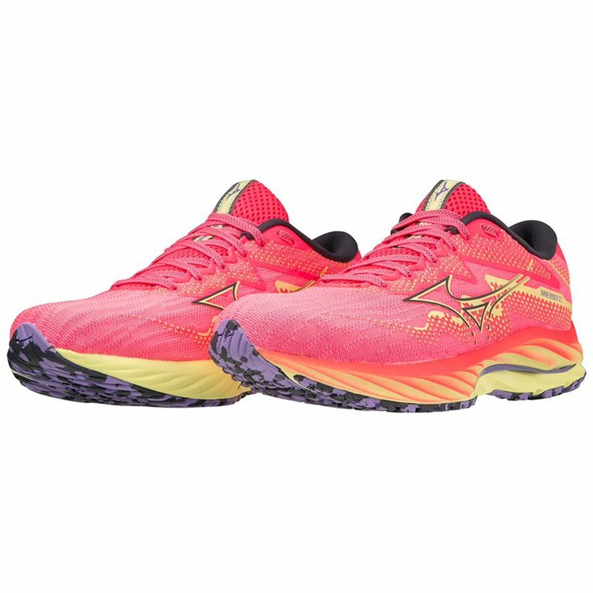 Adult Running Sneakers Mizuno Wave Rider 27 Pink-5