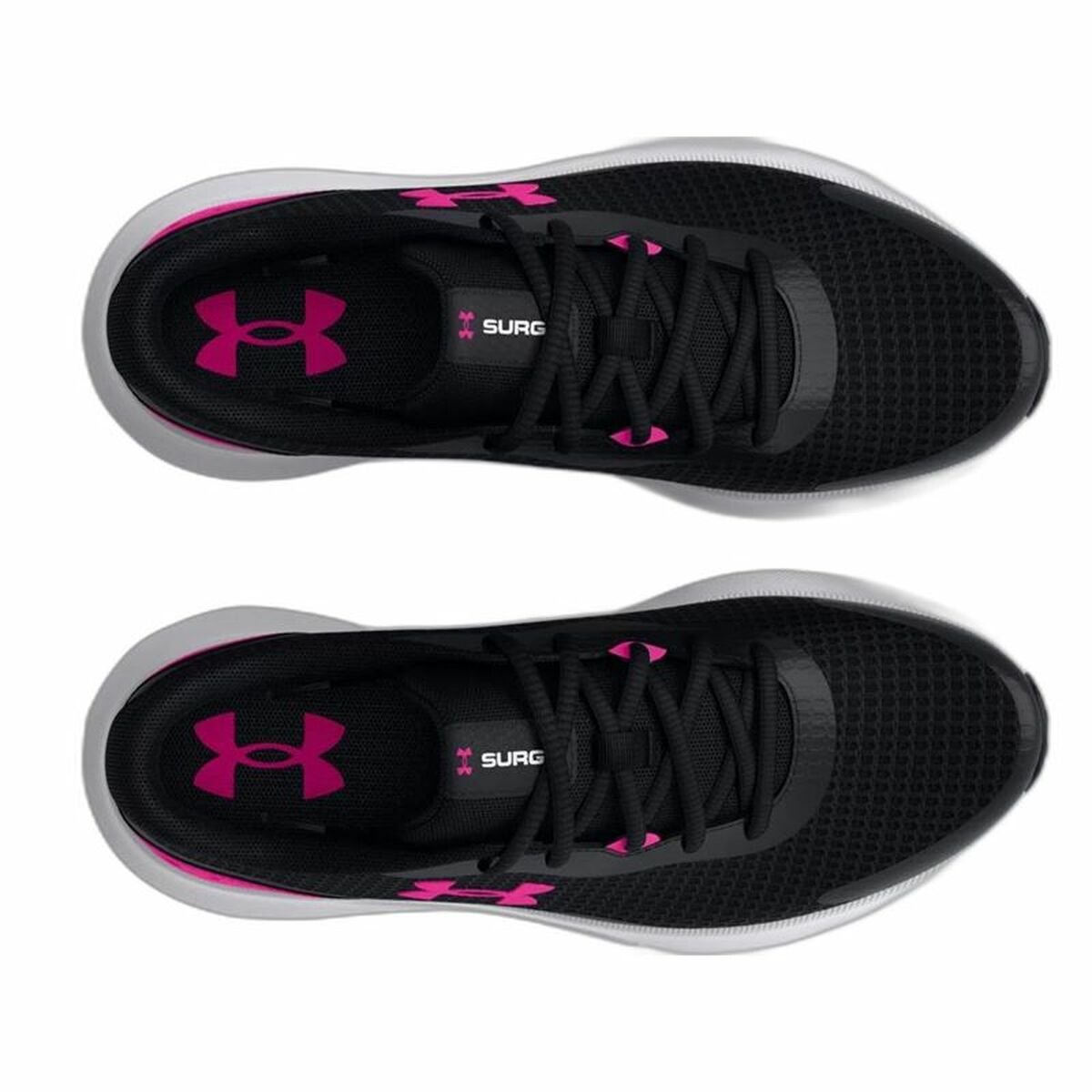 Under Armour Surge 3 성인 달리기 운동화 블랙-3
