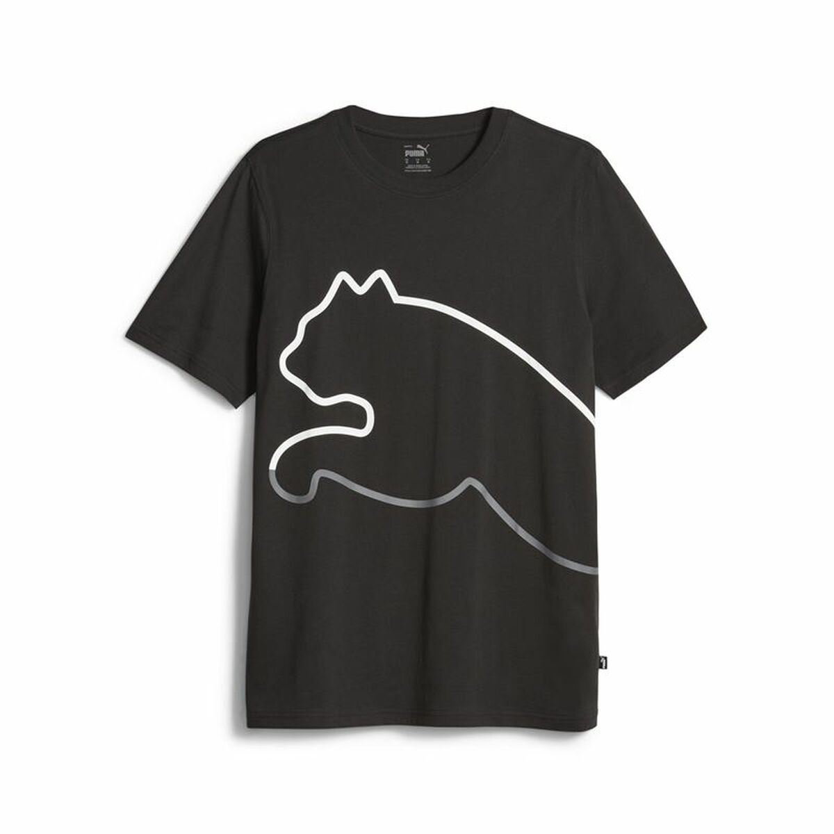 Men's Puma Graphics Big Black Short Sleeve T-Shirt