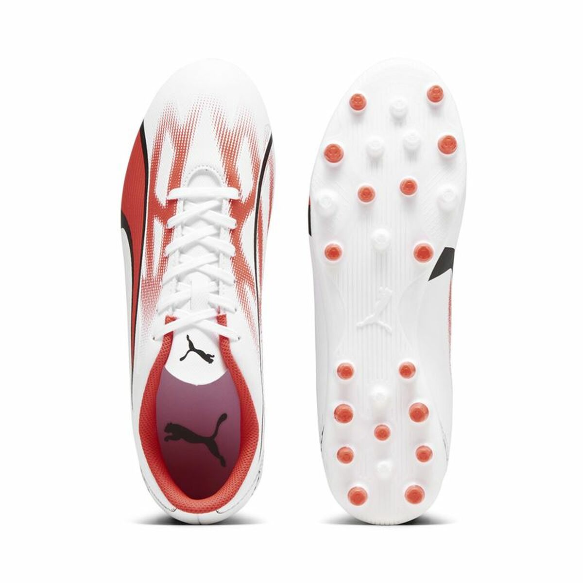 Взрослые футбольные бутсы Puma Ultra Play MG Белый Красный-4