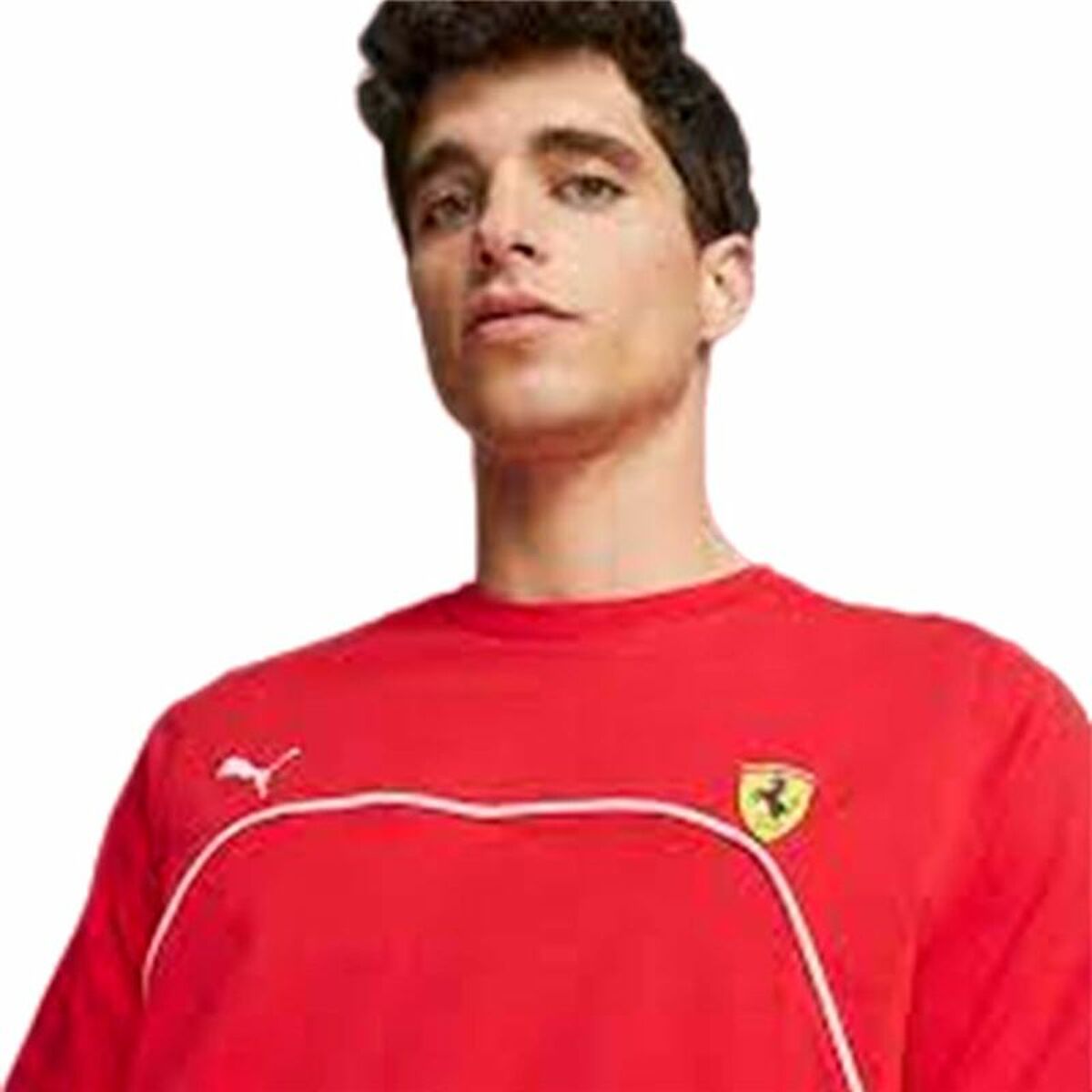Men's Puma Ferrari Race Short Sleeve T-Shirt Red-4