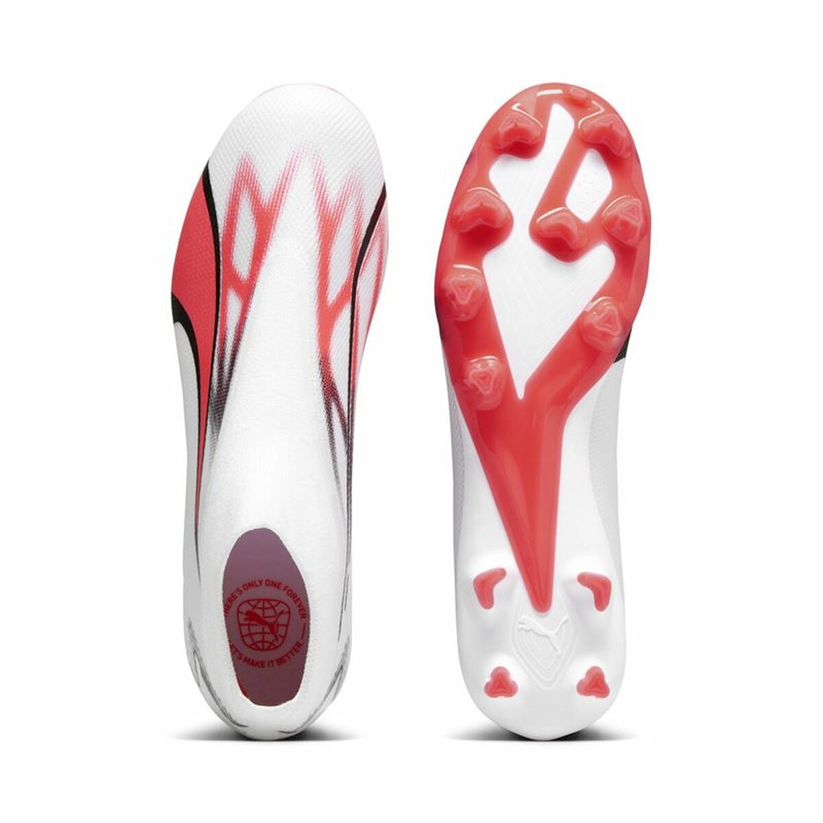 Взрослые футбольные бутсы Puma Ultra Match+ Ll Fg/A  Белый Красный-4