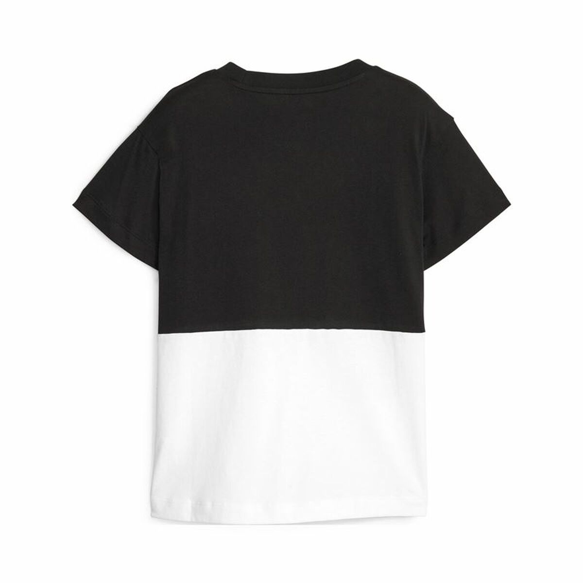 Puma パワーカラーブロックベビーショートスリーブTシャツホワイトブラック-2