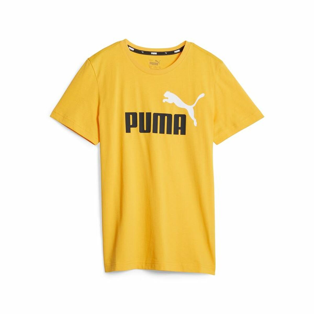 Maglia per bambini con manica corta Puma Ess + 2 Col Logo Giallo