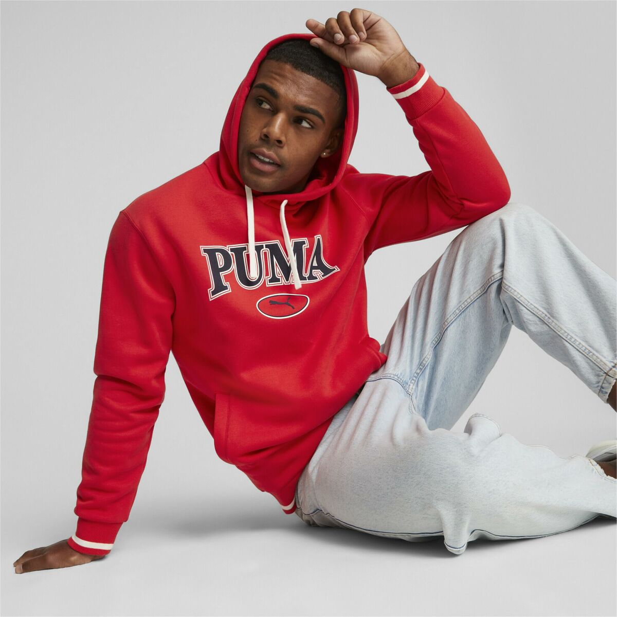 Men's Hoodie Puma Squad Fl Red-2
