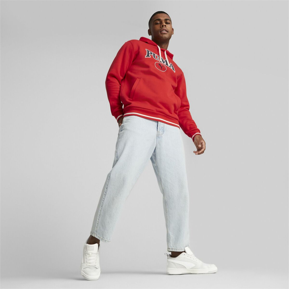 Men's Hoodie Puma Squad Fl Red-3