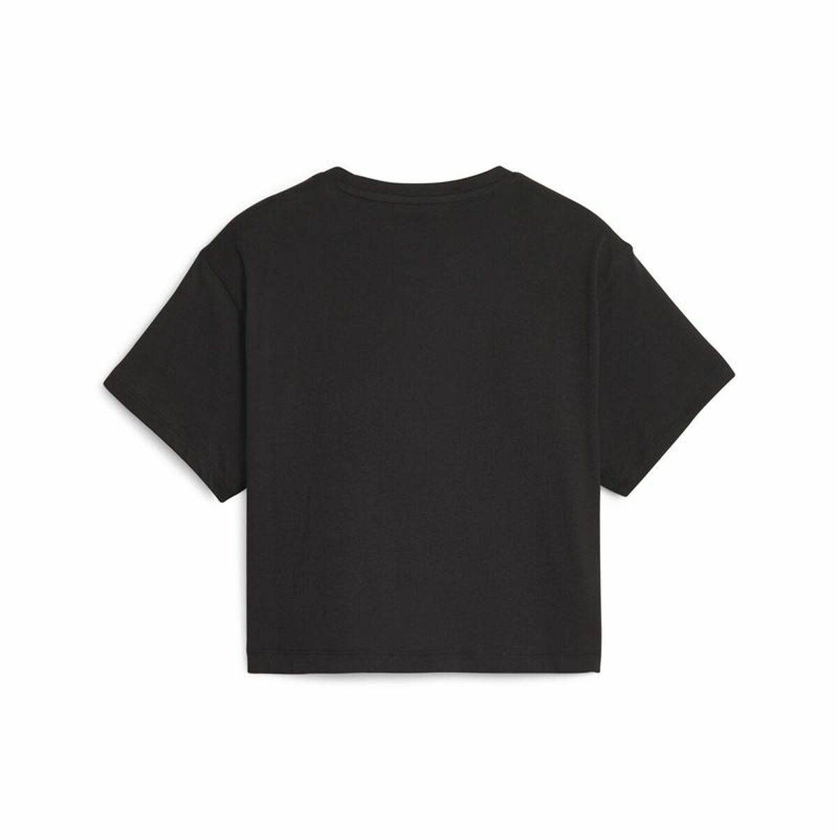 Kinder Kurzarm T-Shirt Puma Girls Logo Cropped Schwarz-2
