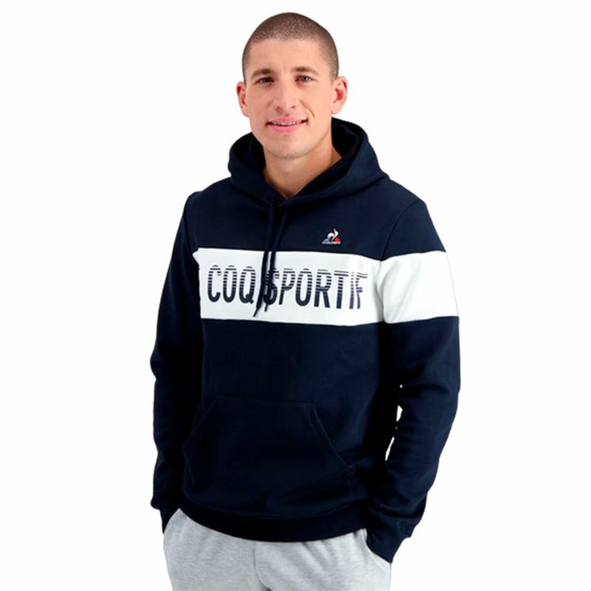 Unisex hoodie Le coq sportif BAH Hoody N ° 1 Dark Blue-2