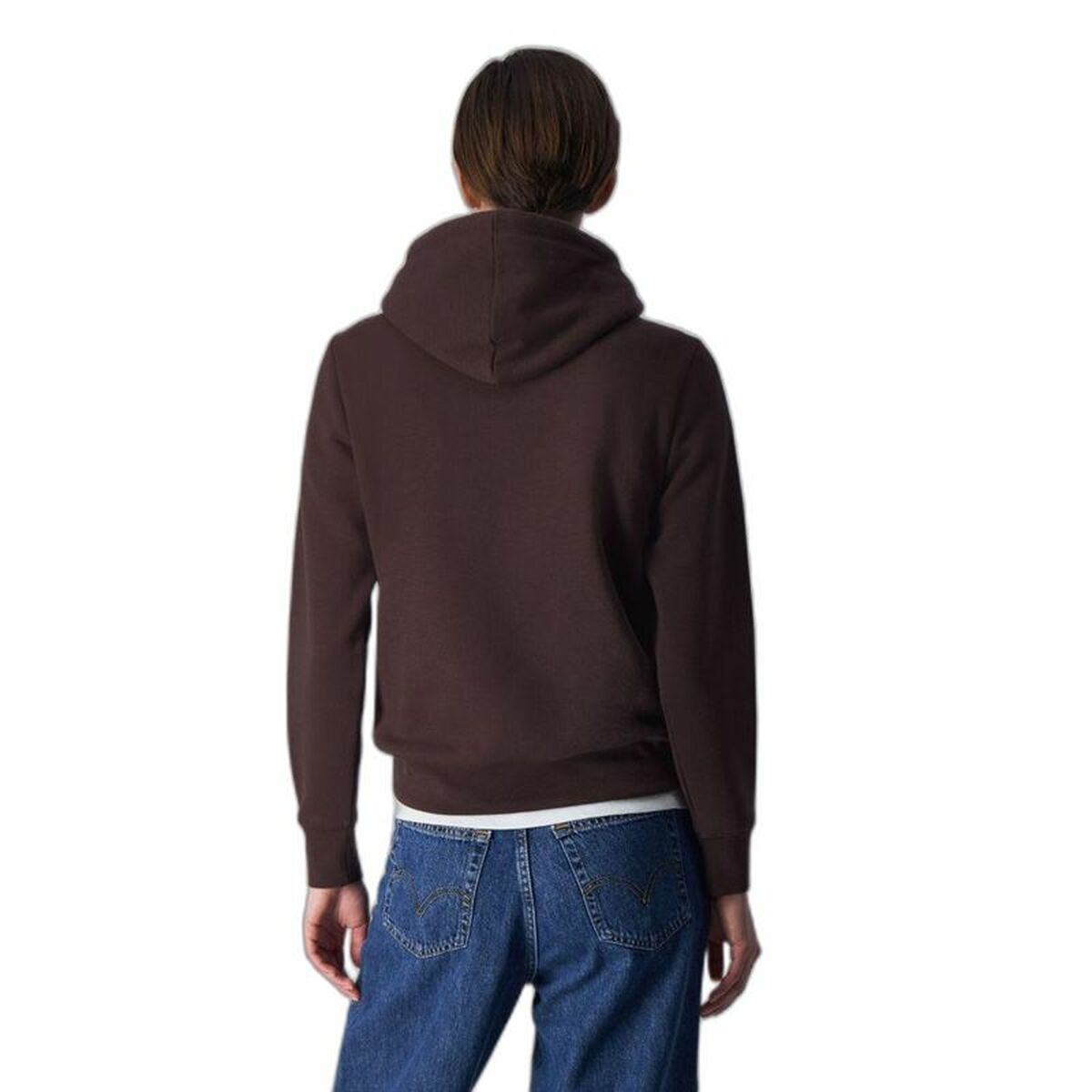 Women's Champion Legacy Brown Hoodie-3