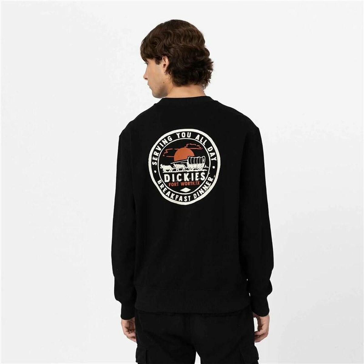 Men's Dickies Greensburg Hooded Sweatshirt Black-4