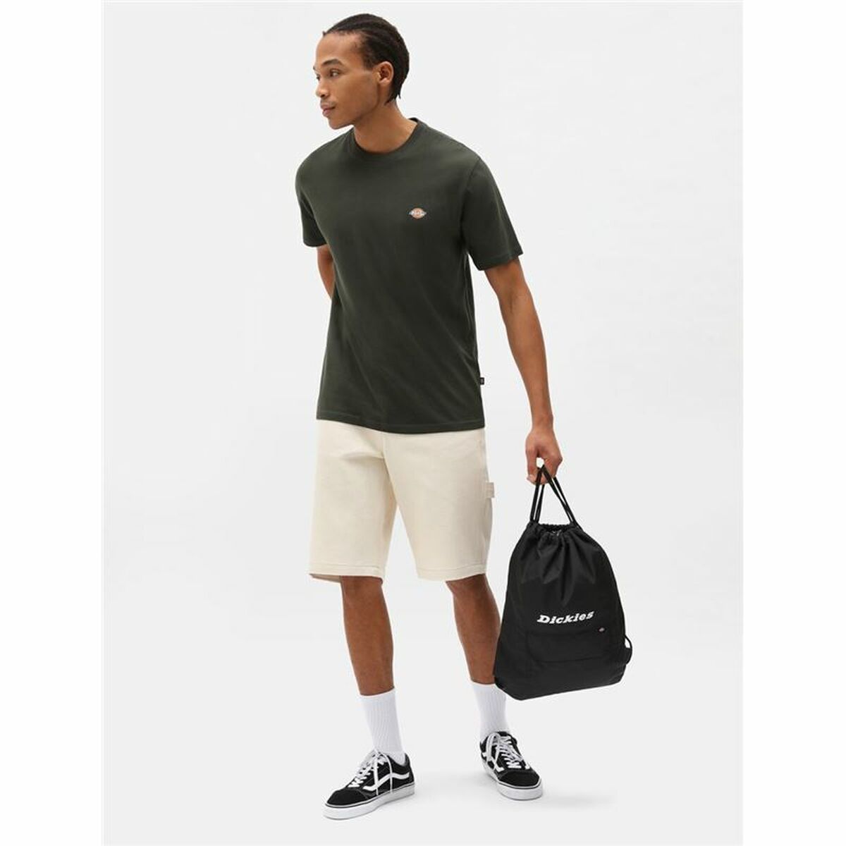 Camisa de manga curta masculino Dickies Mapleton verde escuro-2