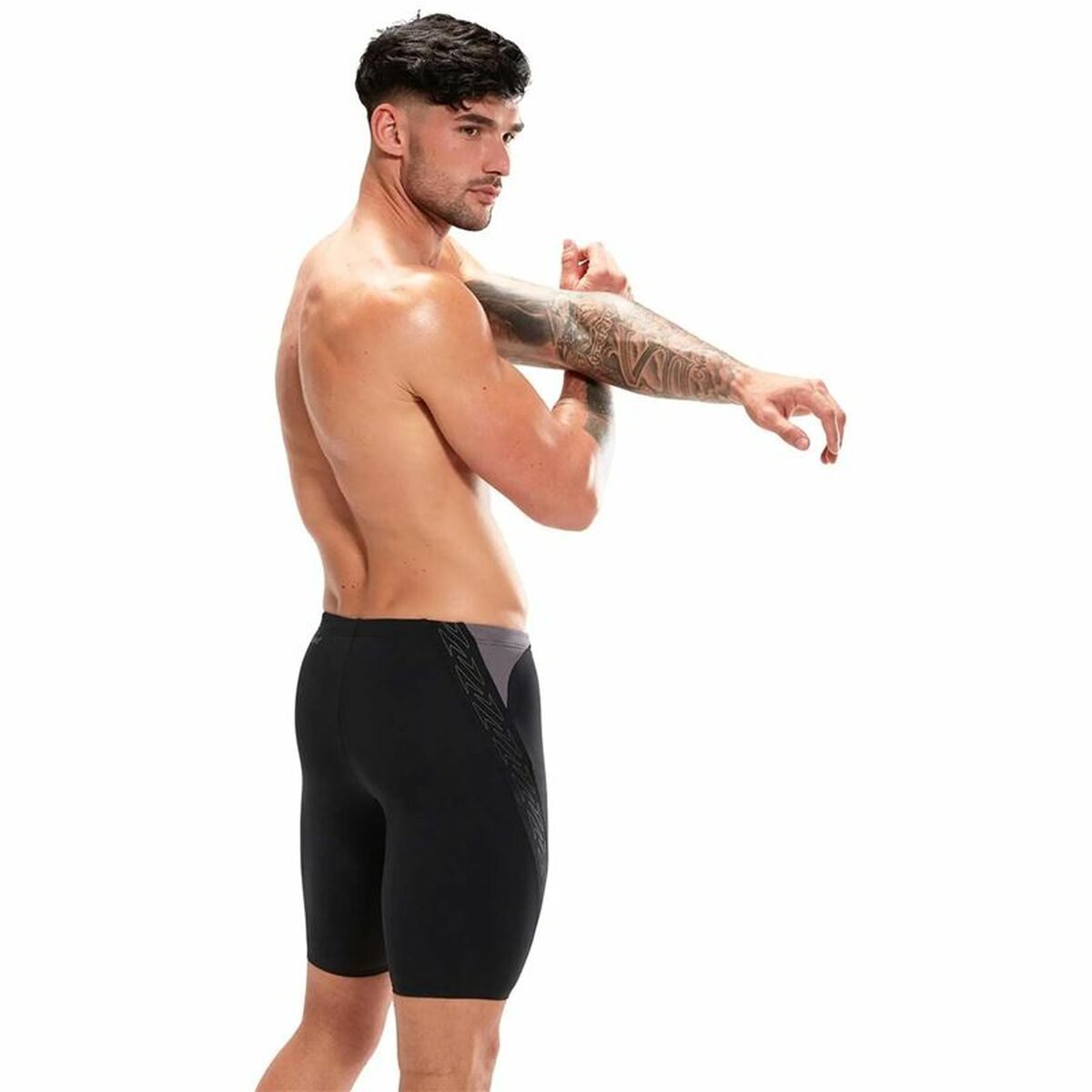 Costume da bagno maschile Speedo Hyper Boom Splice Jammer Nero-4