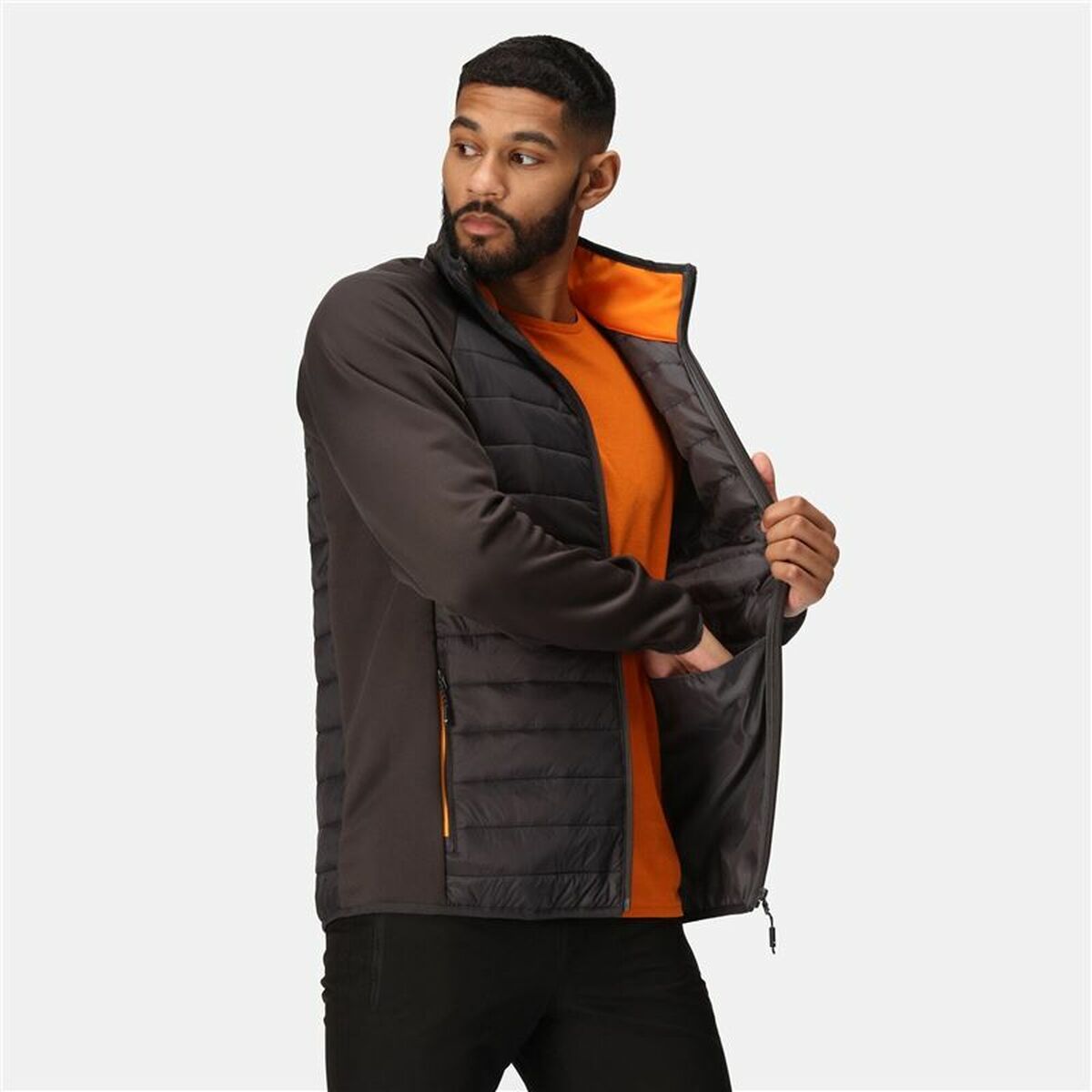 Men's Sports Jacket Regatta Clumber IV Hybrid Black-3