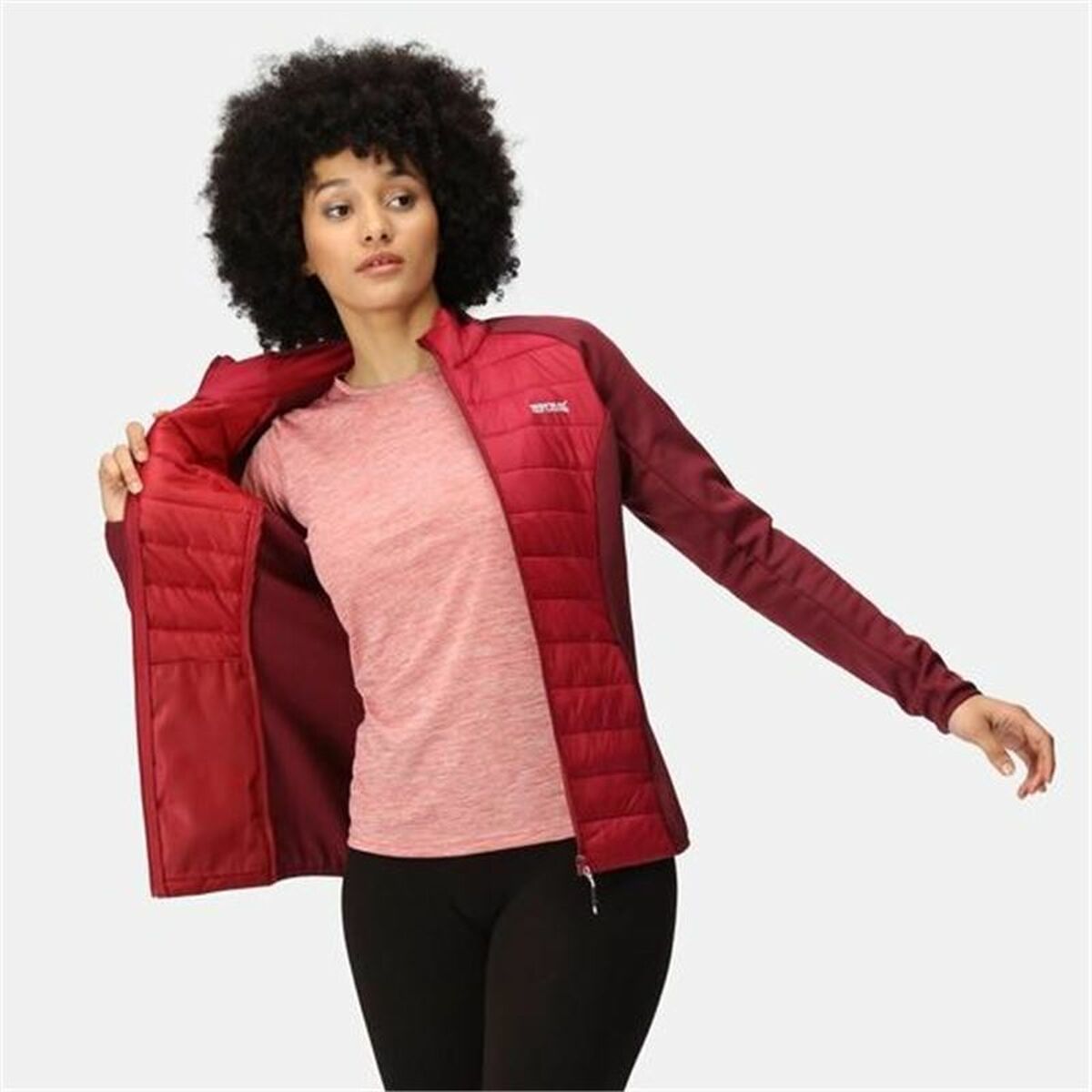 Regatta Women's Clumber Hybrid IV Sports Jacket Red-4