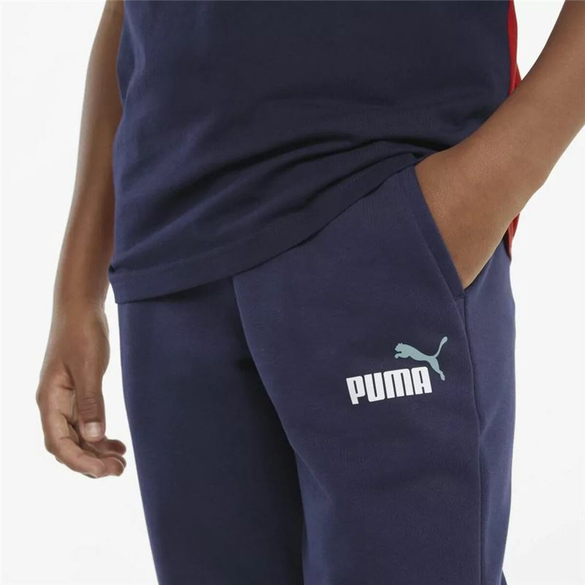 Puma Ess Kids Sweatpants + 2 Col Blue-2
