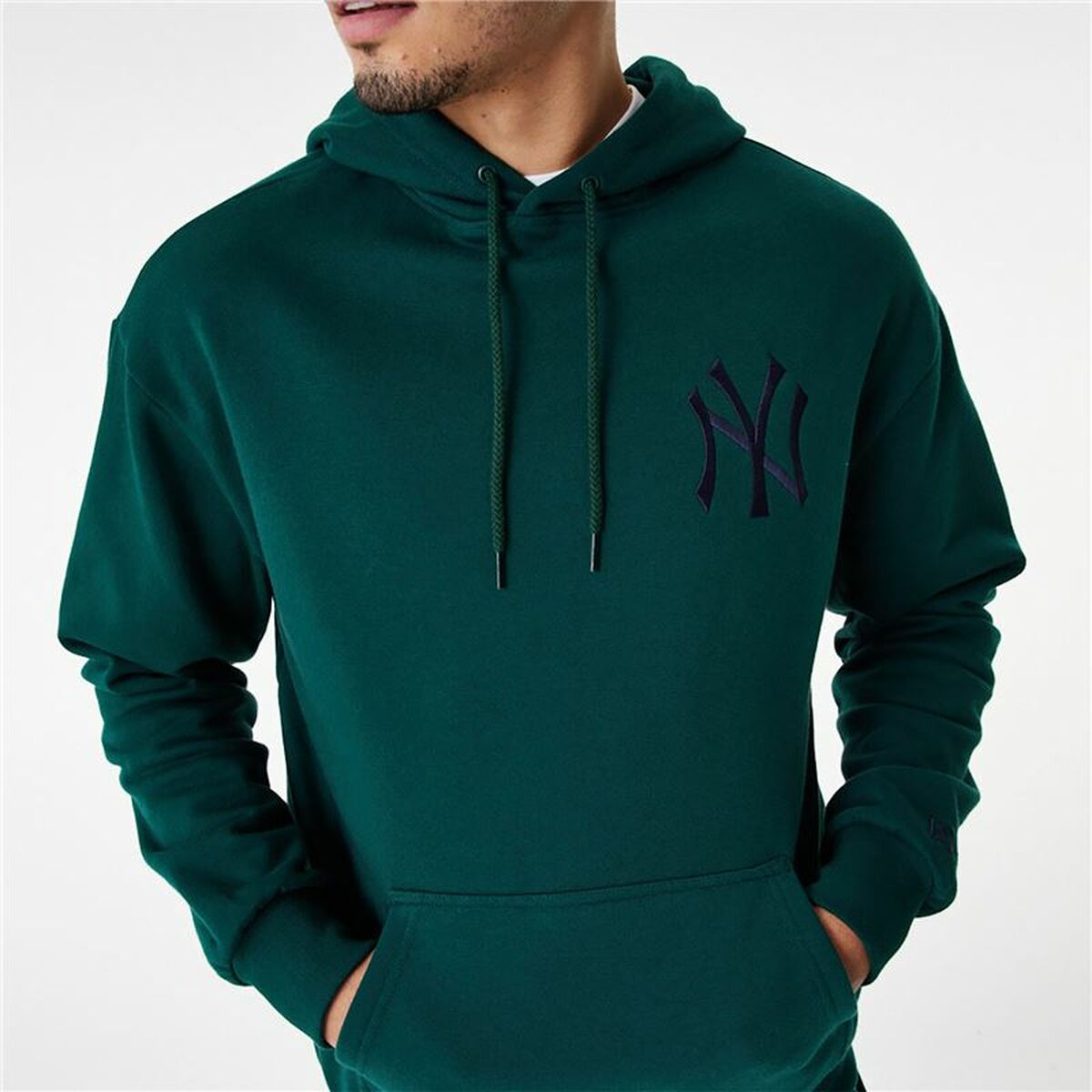 New Era League Essentials New York Yankees Unisex Hoodie Dark Green-5