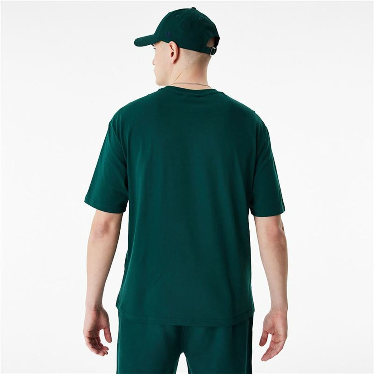 New York Yankees Men's New Era League Essentials Short Sleeve T-Shirt Dark Green-2