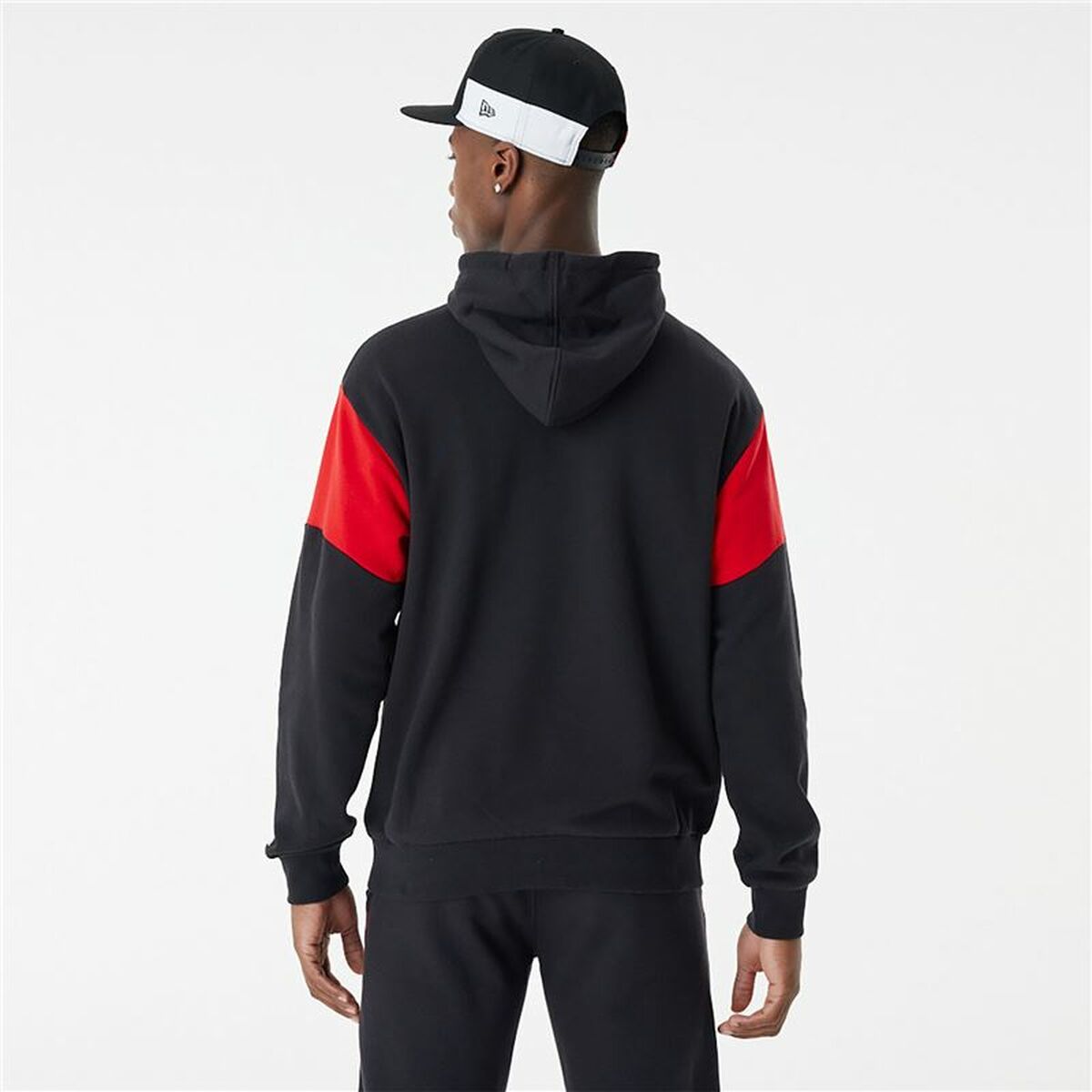 Unisex New Era NBA Color Insert Chicago Bulls Hoodie Black-3