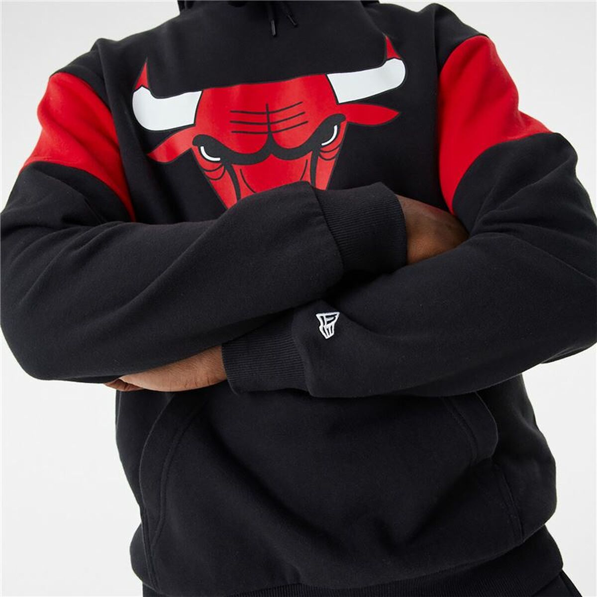 Unisex New Era NBA Color Insert Chicago Bulls Hoodie Black-5