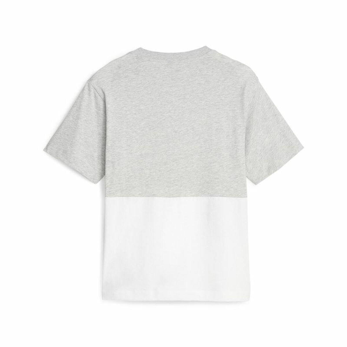 Women's Puma Power Colorblock Short Sleeve T-Shirt White Gray-2