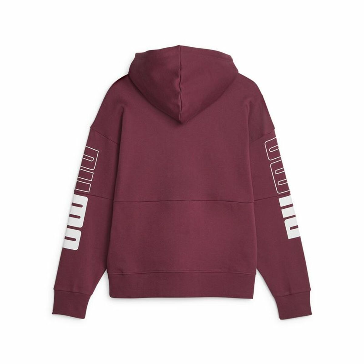 Women's Puma Power Colorblock Hoodie Dark Red-2