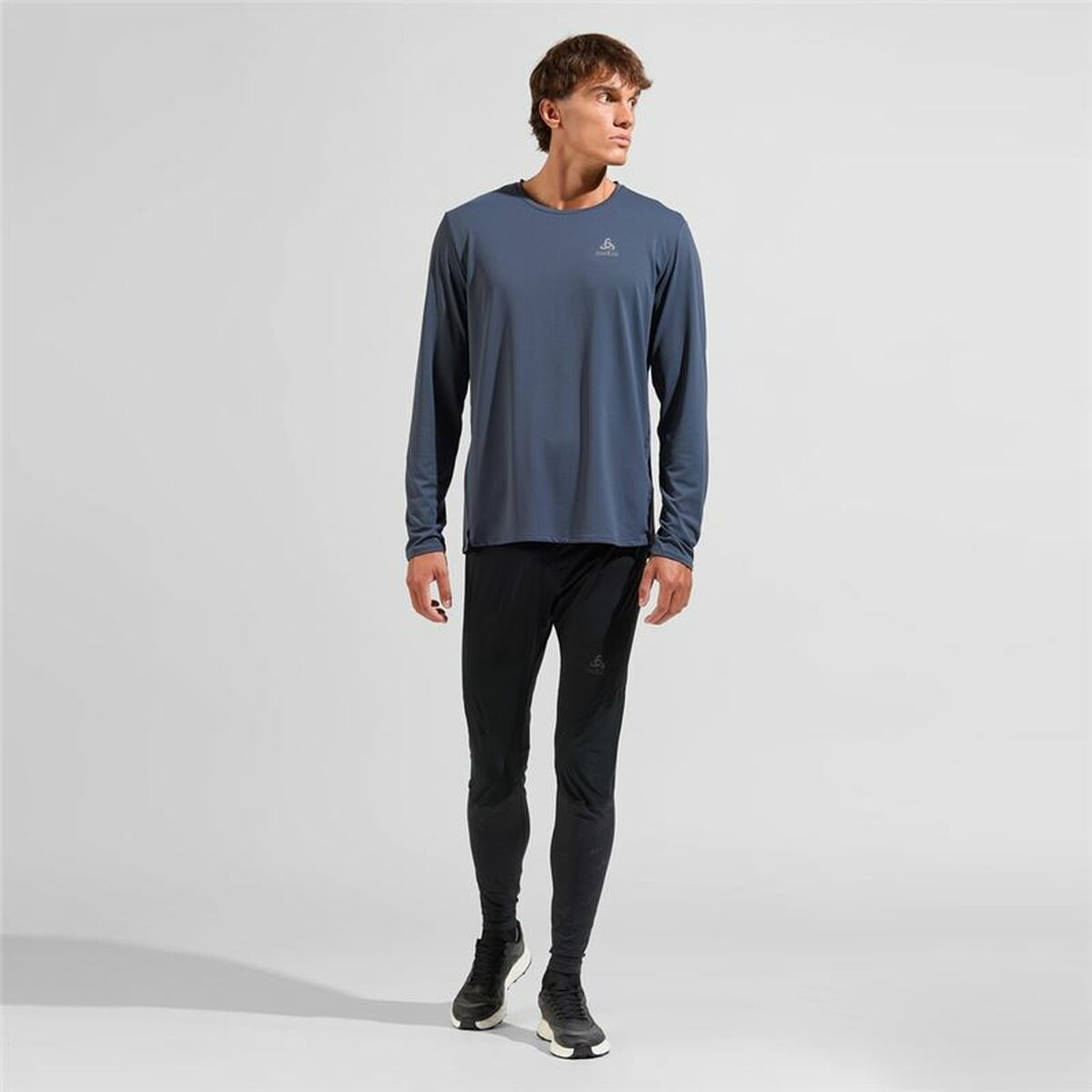 Футболка с длинным рукавом мужская Odlo Zeroweight Chill-T Синий-3