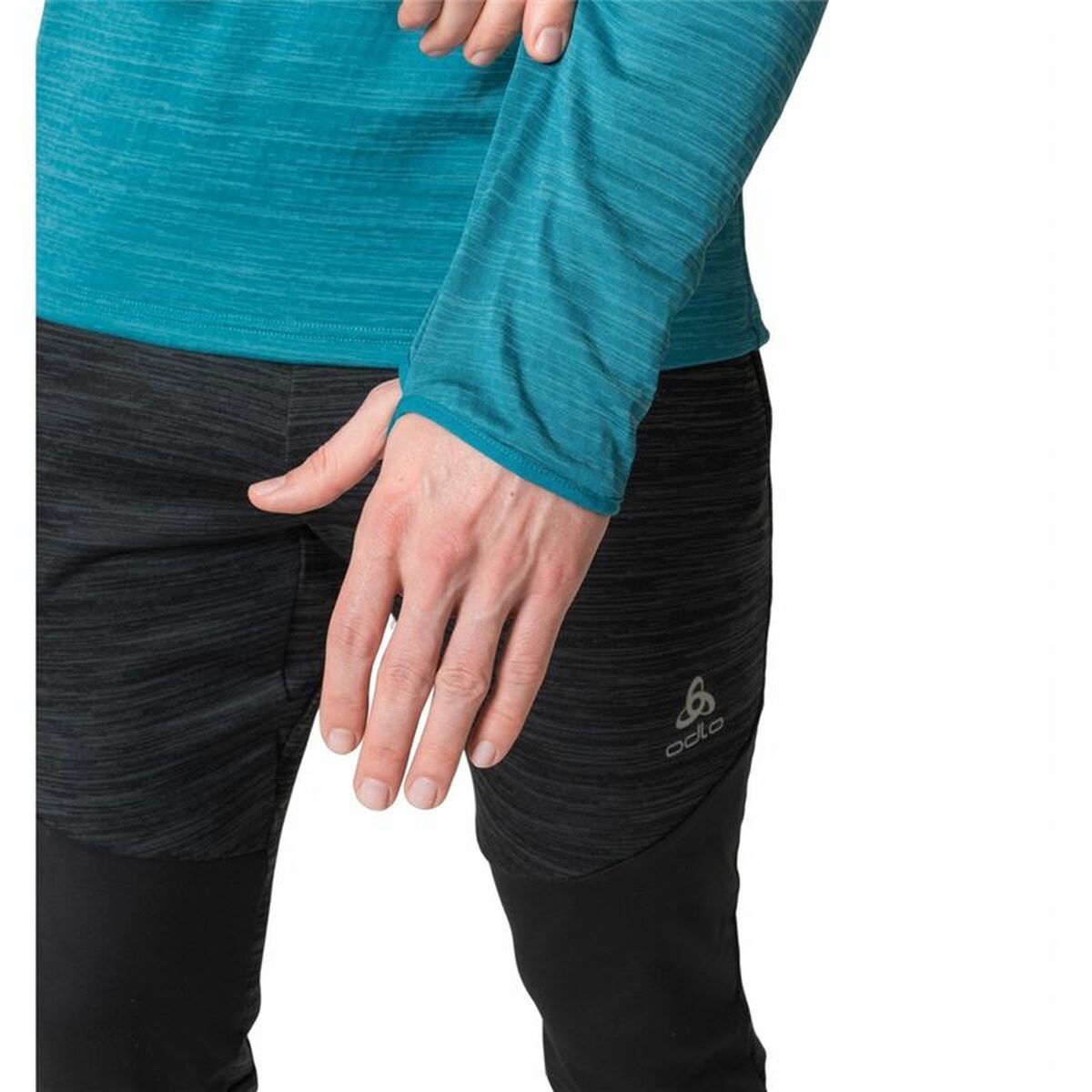 Футболка с длинным рукавом унисекс Odlo Essential Thermal Синий-2