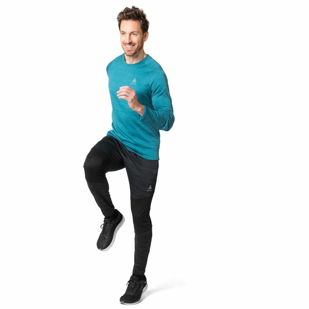 Футболка с длинным рукавом унисекс Odlo Essential Thermal Синий-3