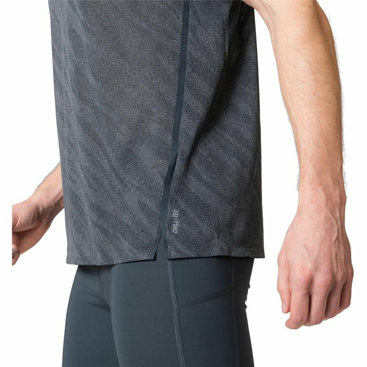 Camiseta de manga corta unisex Odlo Zeroweight Enginee Gris oscuro-2