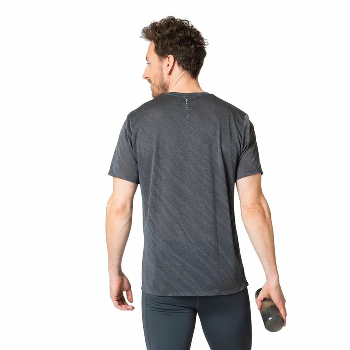 Camiseta de manga corta unisex Odlo Zeroweight Enginee Gris oscuro-4
