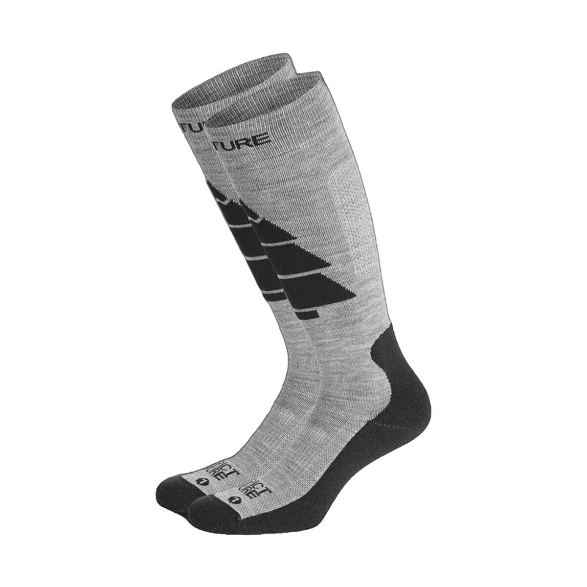 Sports Socks Picture Wooling Black/Grey Dark Grey-4