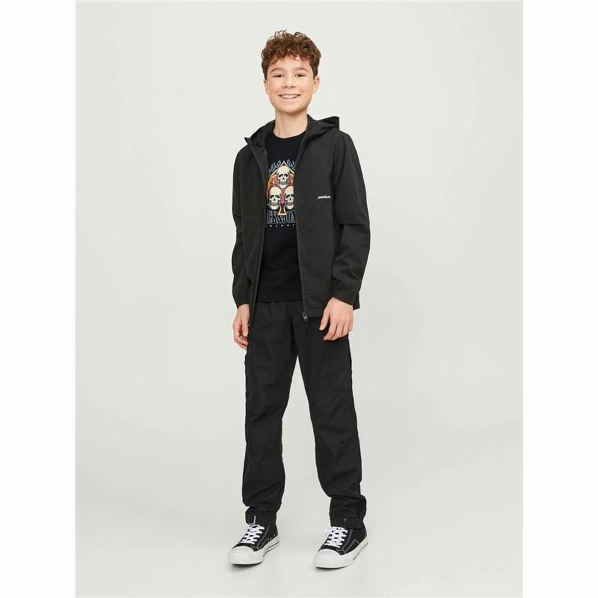 Jack&Jones Jorheavens Black的儿童短袖衬衫-5