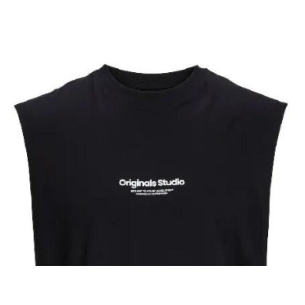 Мужская футболка без рукавов Jack & Jones  Jovesterbro Чёрный-2