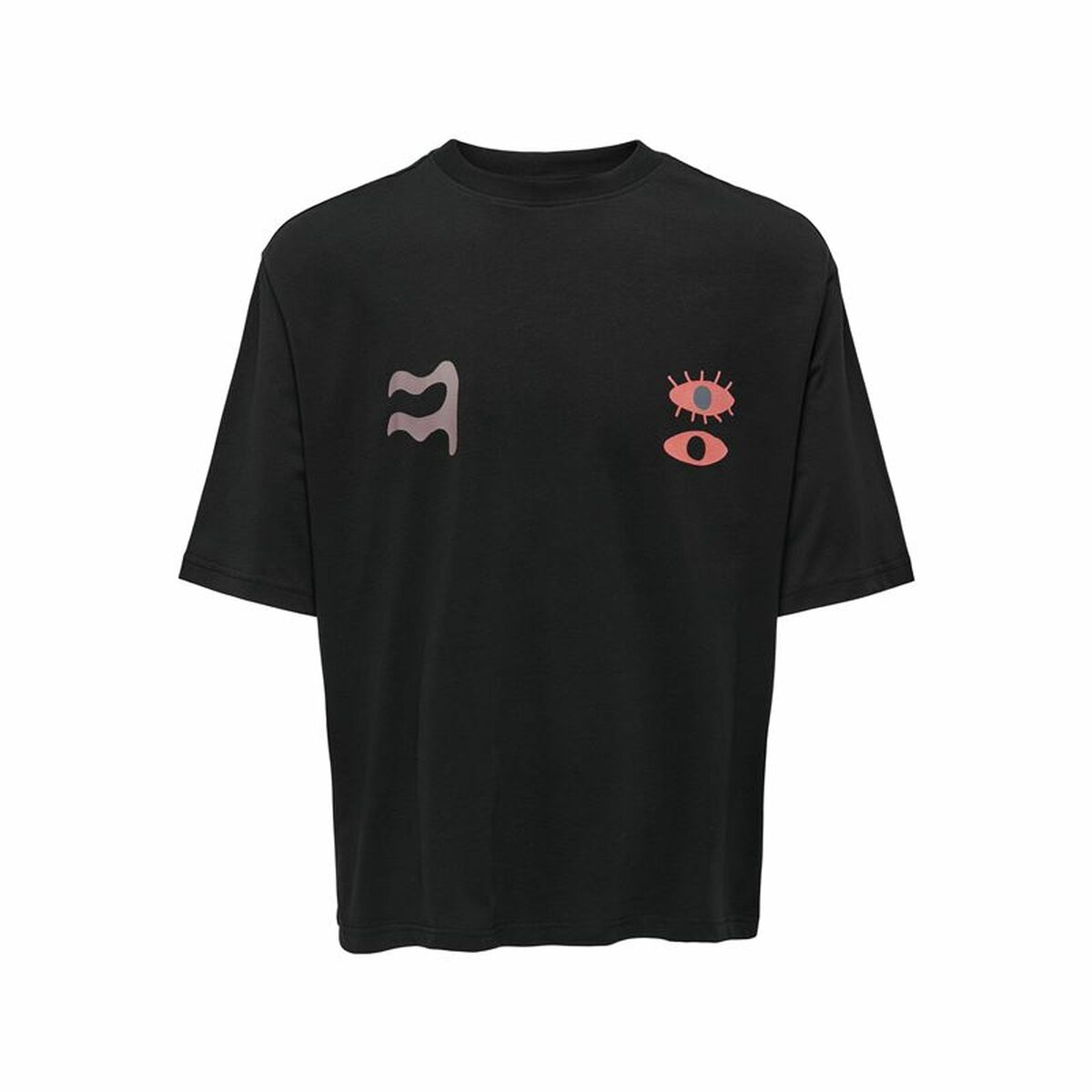Maglietta a manica corta maschile Only & Sons Onslenny Ovz Element Nero
