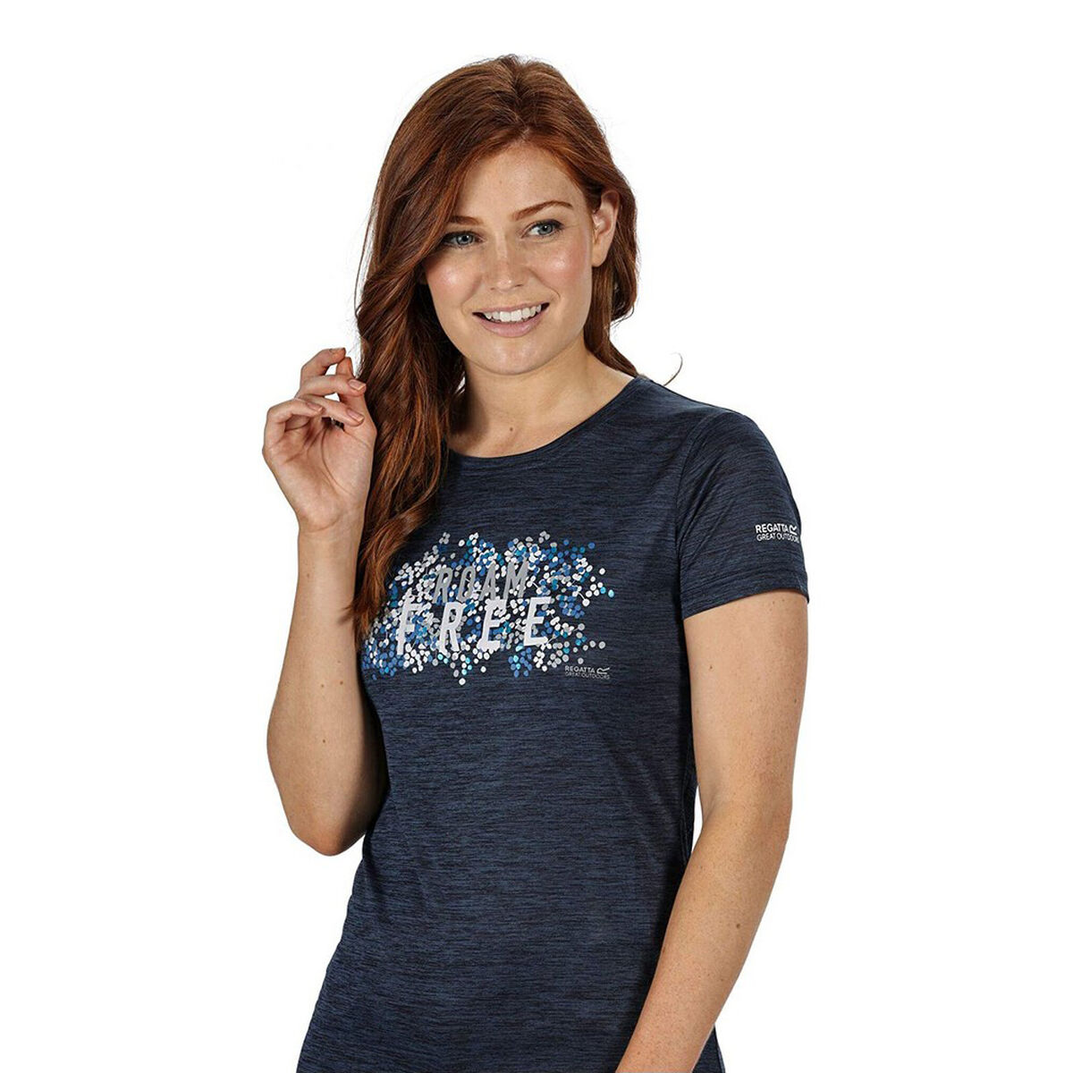 短袖女子Regatta Fingal V 40深灰色-4