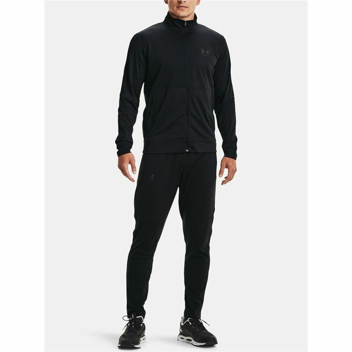 Мужская спортивная куртка Under Armour Pique Track Чёрный-2