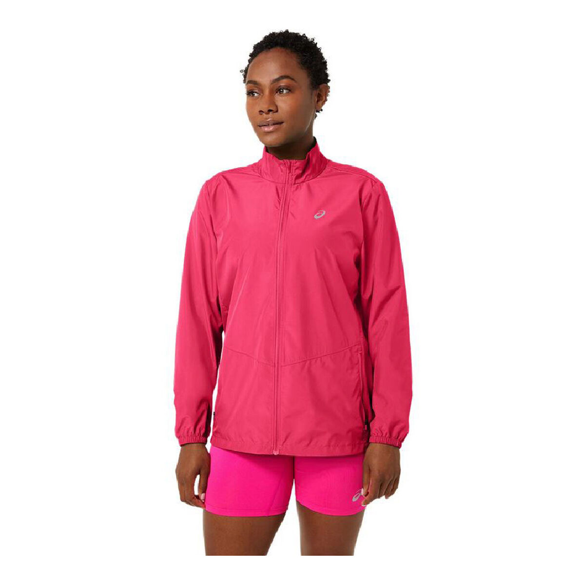 Fuchsia Women's Asics Core Waterproof Jacket-2