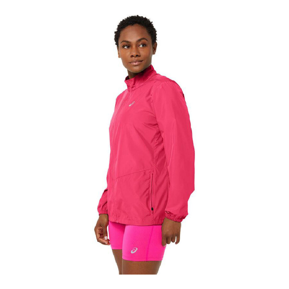 Fuchsia Women's Asics Core Waterproof Jacket-4